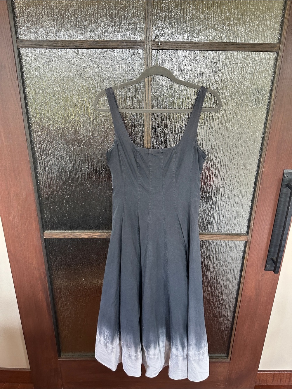 Staud Wells Pleated Stretch-Cotton A-Line Midi-Dress size 6 - Picture 9 of 12